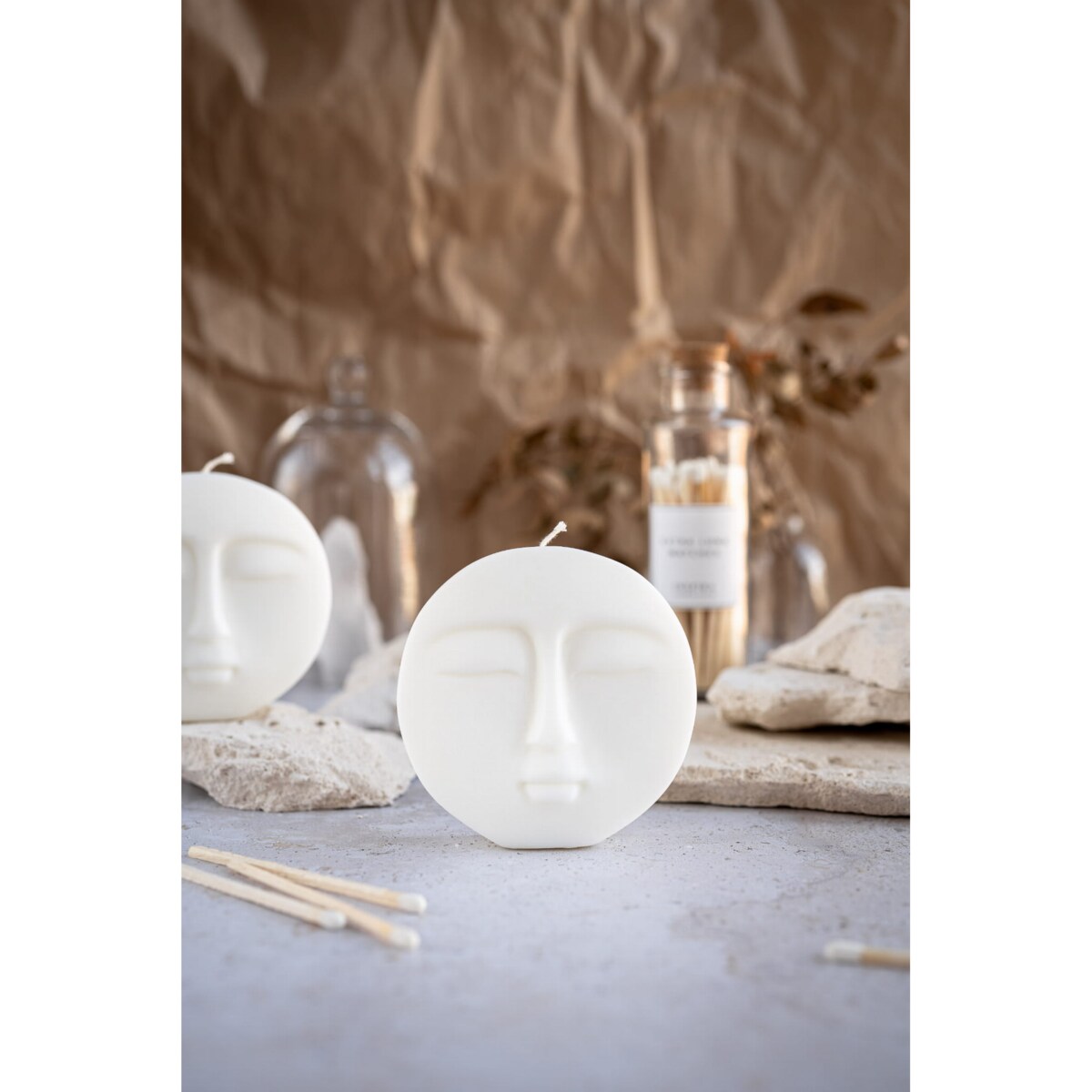 Świeca sojowa księżyc Luna, 180 g, INSPIRA