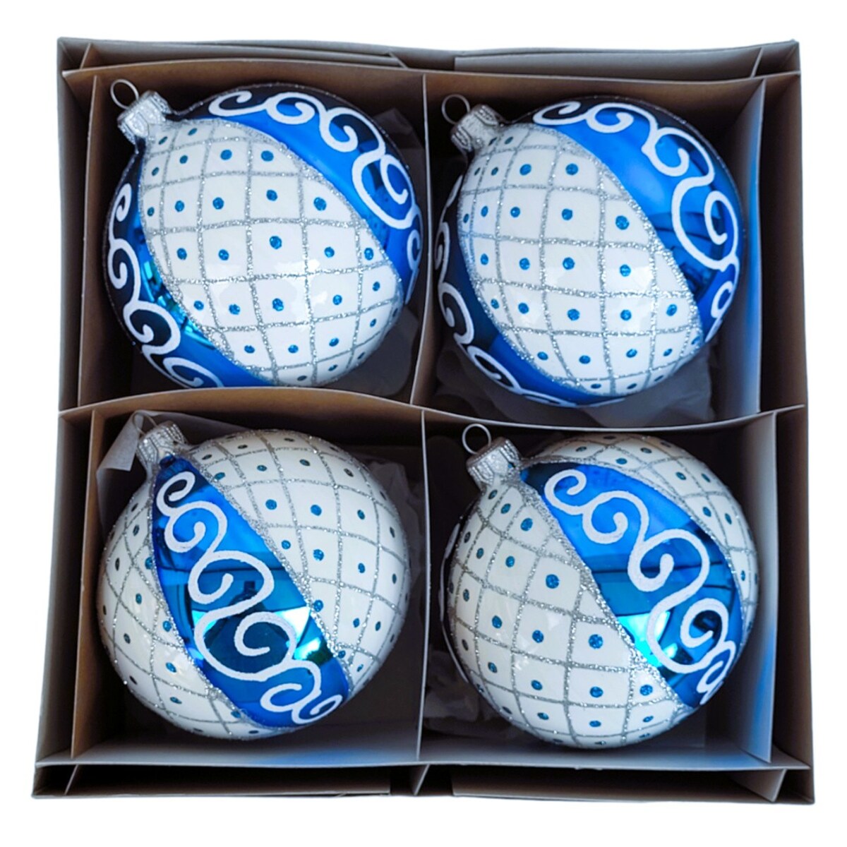 Bombka szklana 4 szt. ARTICO -I Ø 100 mm