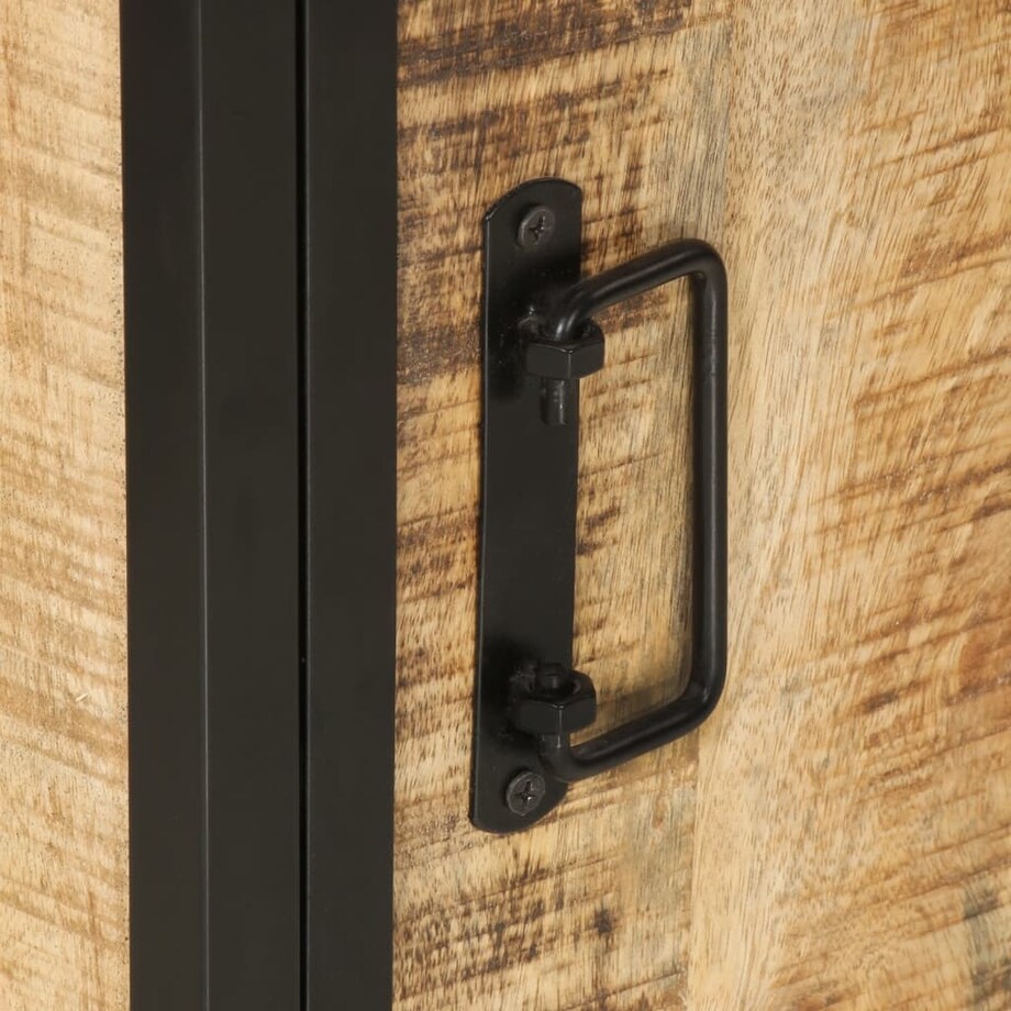 vidaXL Szafka łazienkowa, 40x27x90 cm, lite drewno mango i żelazo