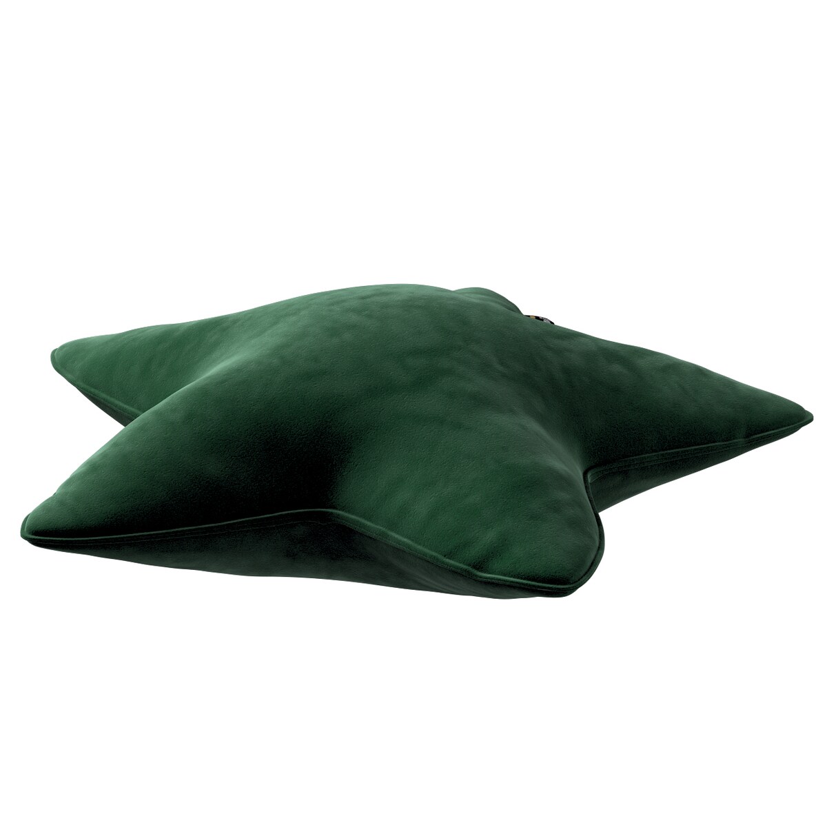 Poduszka Lucky Star, butelkowa zieleń, 52x15x52cm, Posh Velvet