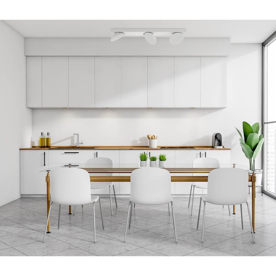 Sufitowa lampa Castelio LED 15W okrągłe spoty do holu białe