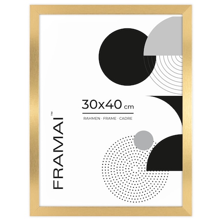 Pakiet 3 szt. złotych ramek na zdjęcia 30x40 cm FRAMAI®