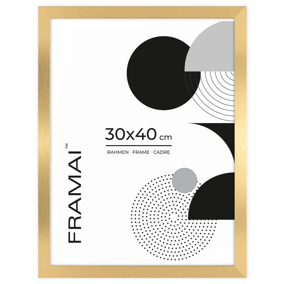 Pakiet 3 szt. złotych ramek na zdjęcia 30x40 cm FRAMAI®