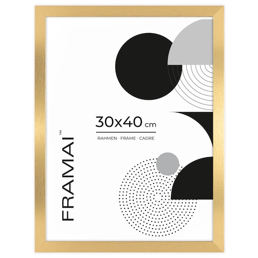 Pakiet 3 szt. złotych ramek na zdjęcia 30x40 cm FRAMAI®