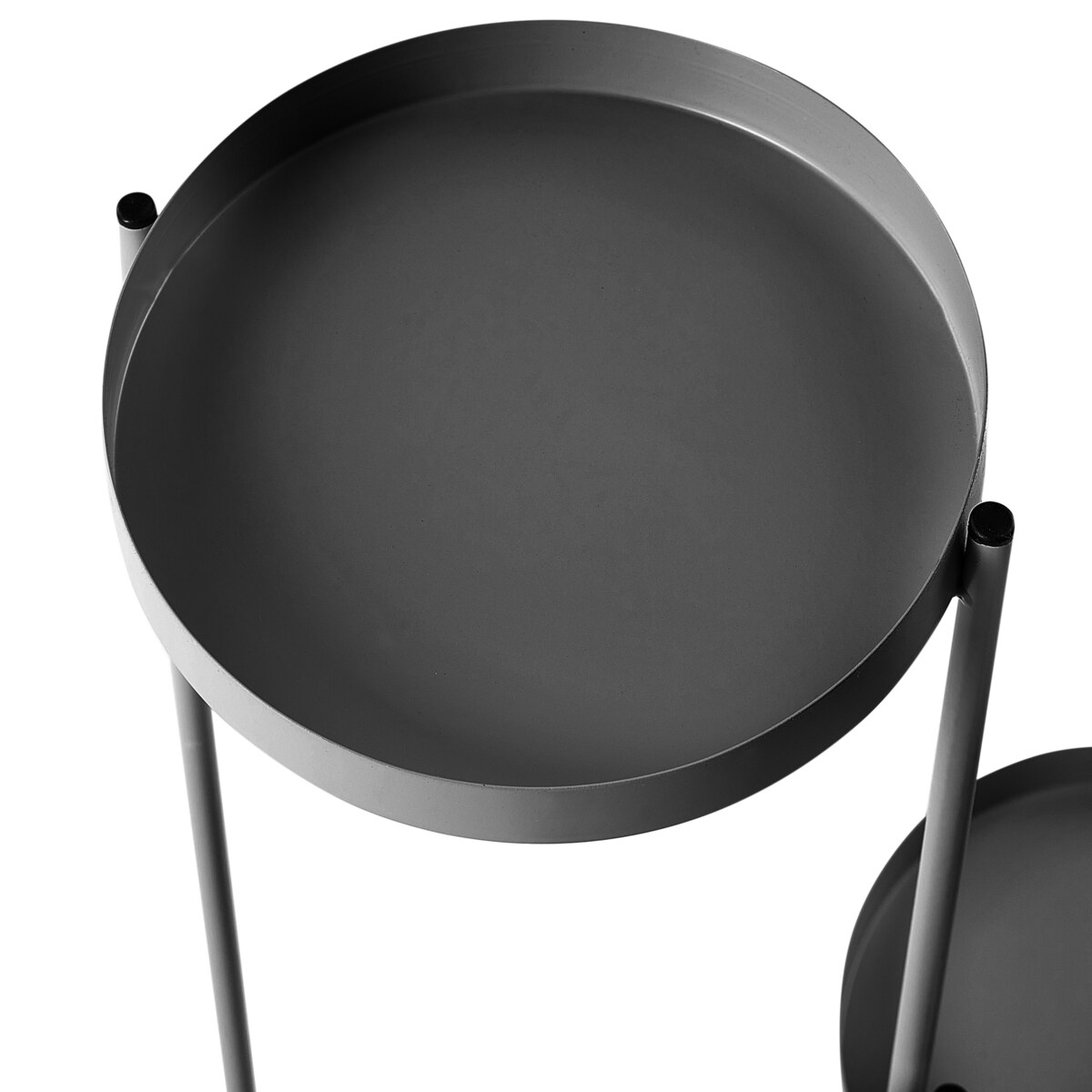 Kwietnik FRAGARIA Metal 42 cm Czarny
