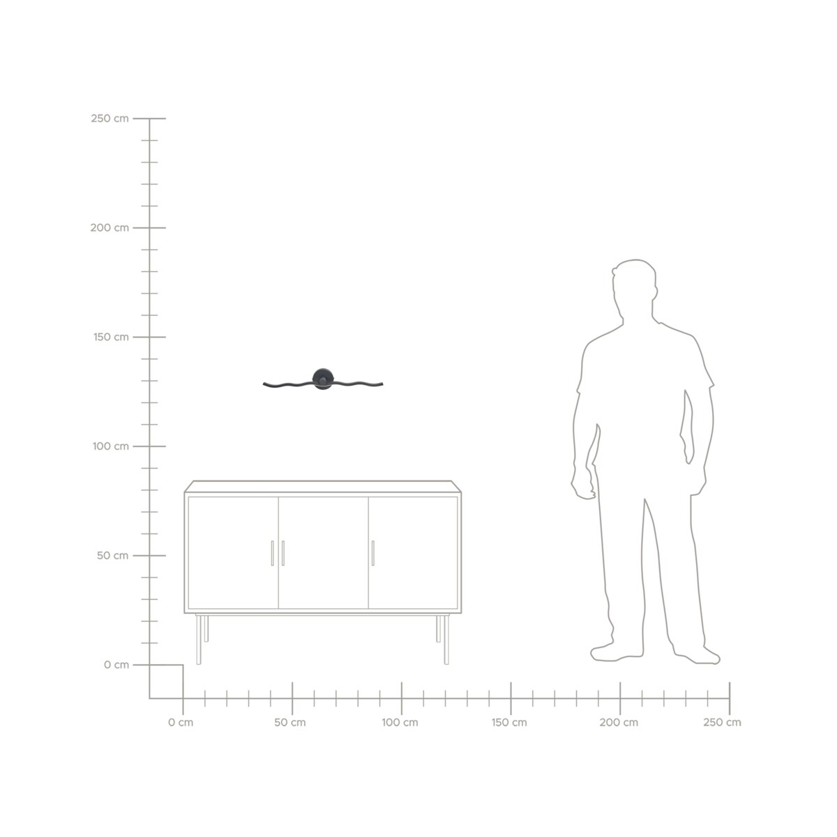Kinkiet LED obrazowy/łazienkowy AILETTE Metal Czarny