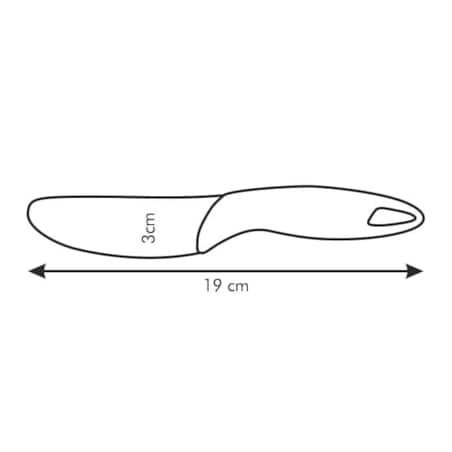 Nóż do masła PRESTO smarowania chleba ze stali nierdzewnej 10 cm szpatułka