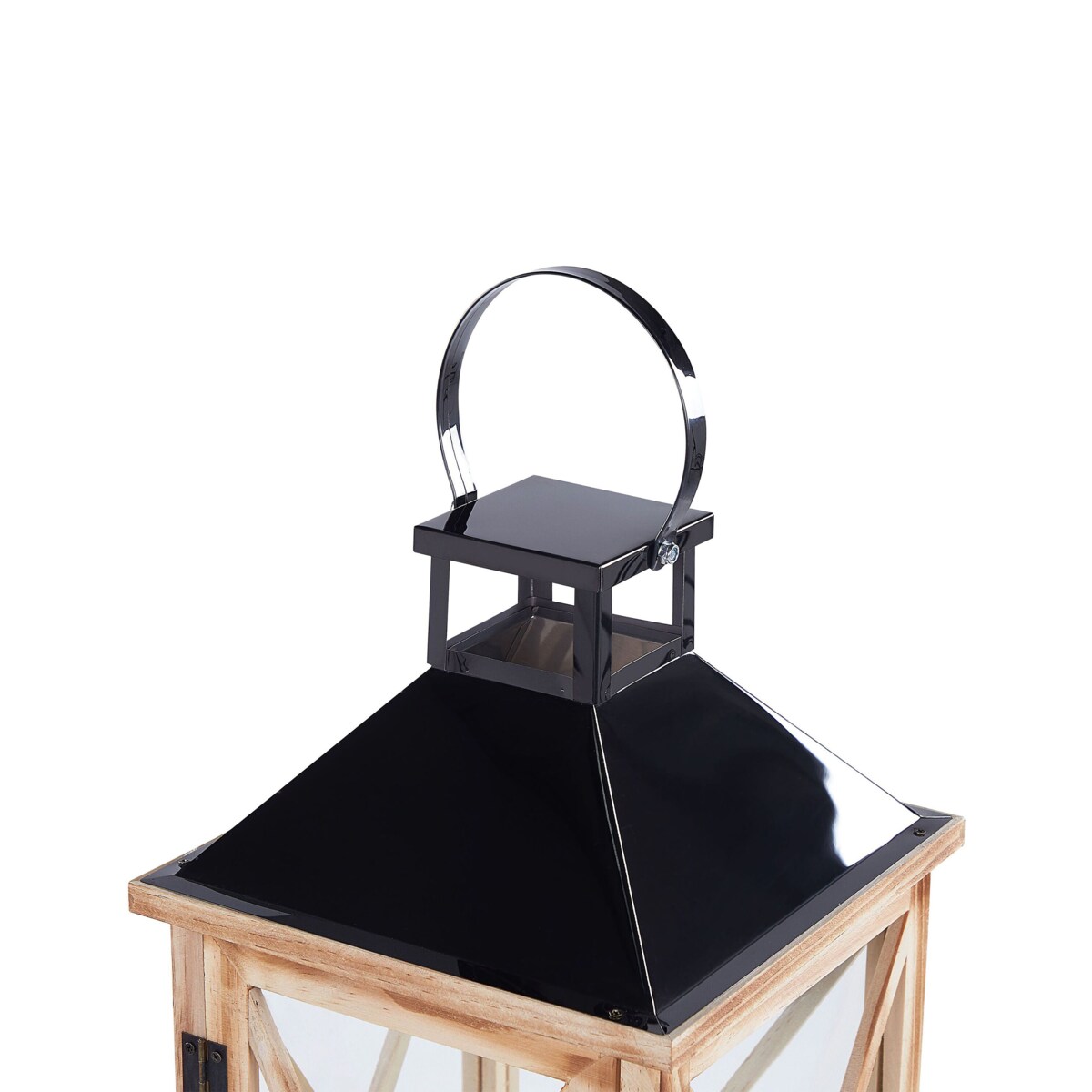 Lampion drewniany 52 cm brązowy TELAGA