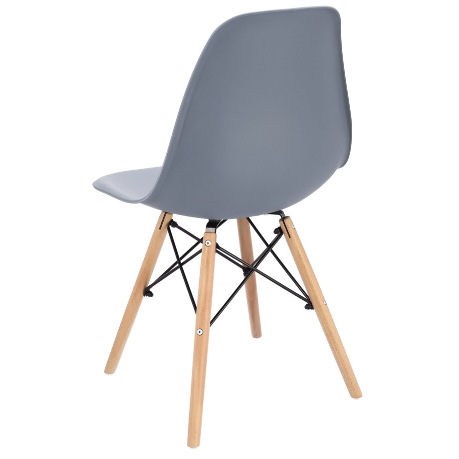 Krzesło skandynawskie wyprofilowane EVA szare