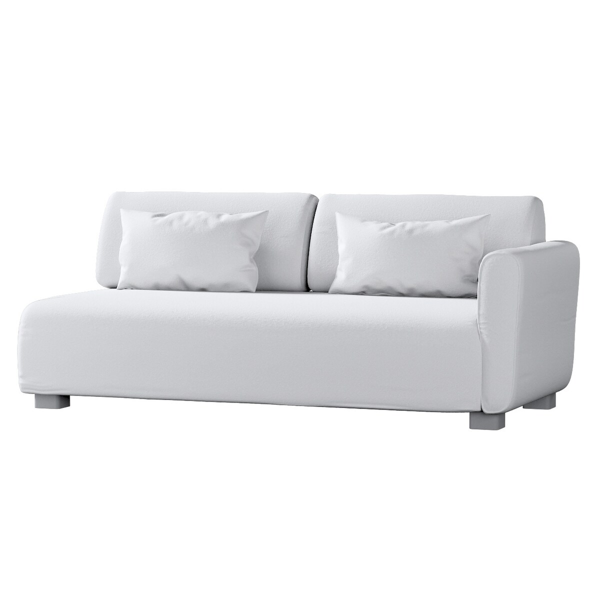 Pokrowiec na sofę 2-osobową jeden podłokietnik Mysinge, biała bukla, sofa Mysinge 2-os. jeden podłokietnik, Boucle Teddy