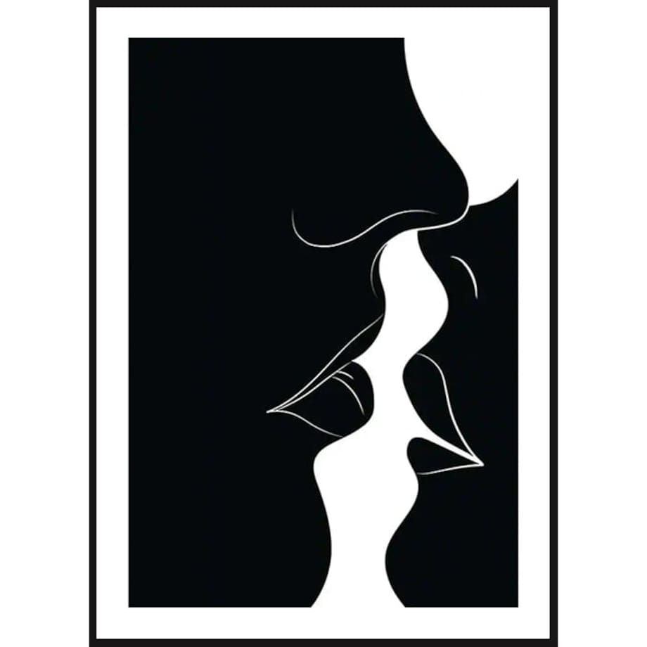 Poster Story, Plakat, Obraz - Pocałunek Zakochanych, wymiary 21 x 30 cm