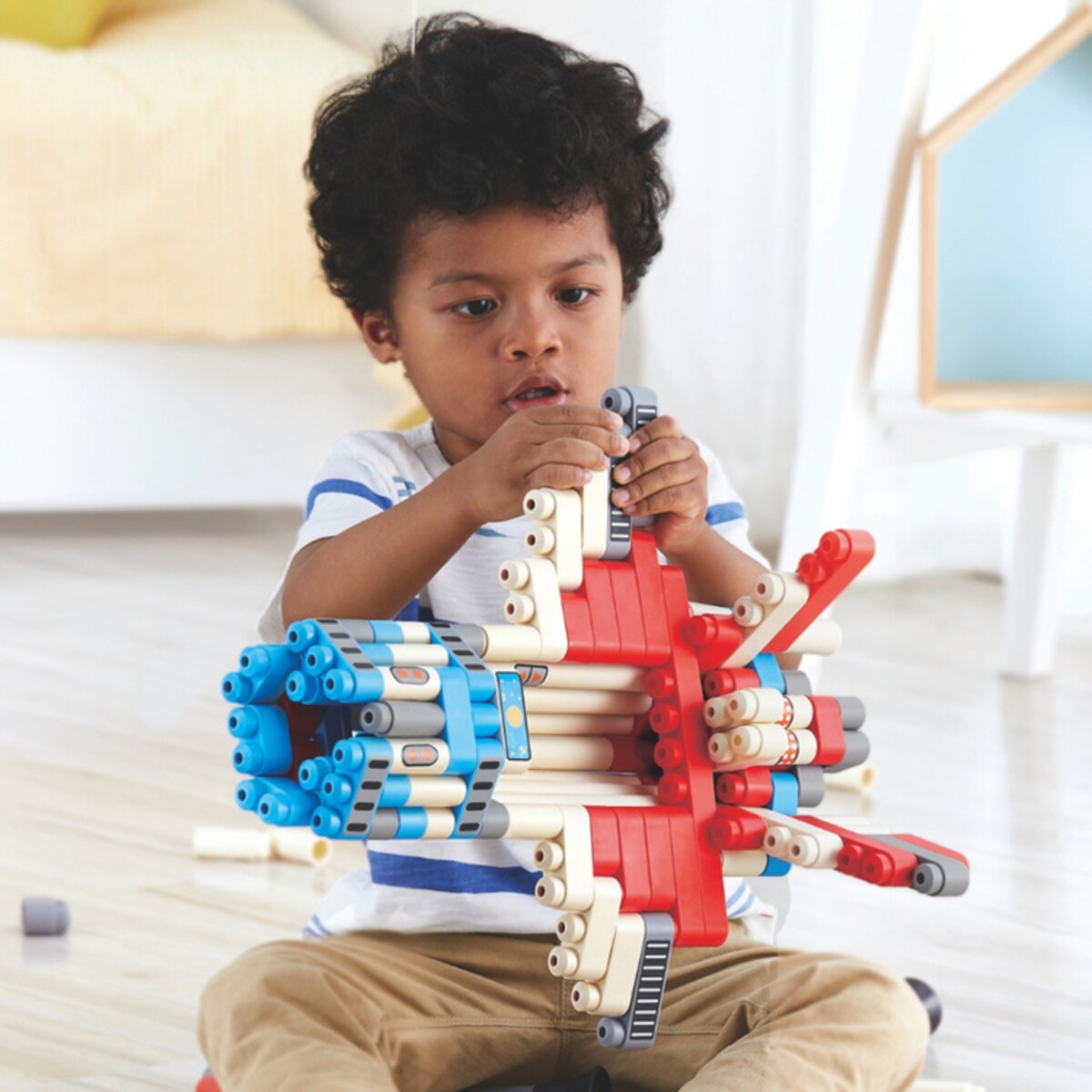 Miękkie Klocki Konstrukcyjne Rakieta 138 el. 2+ PolyM