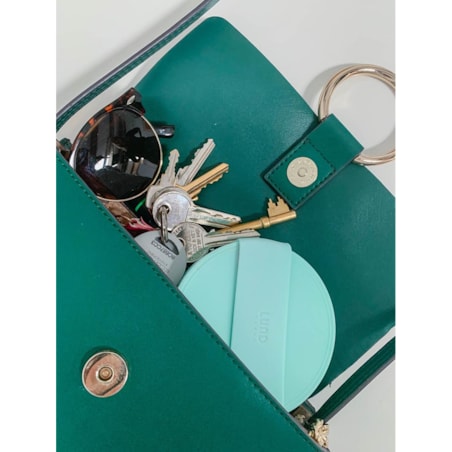 Składany silikonowy kubek miętowy, 350 ml, Lund London