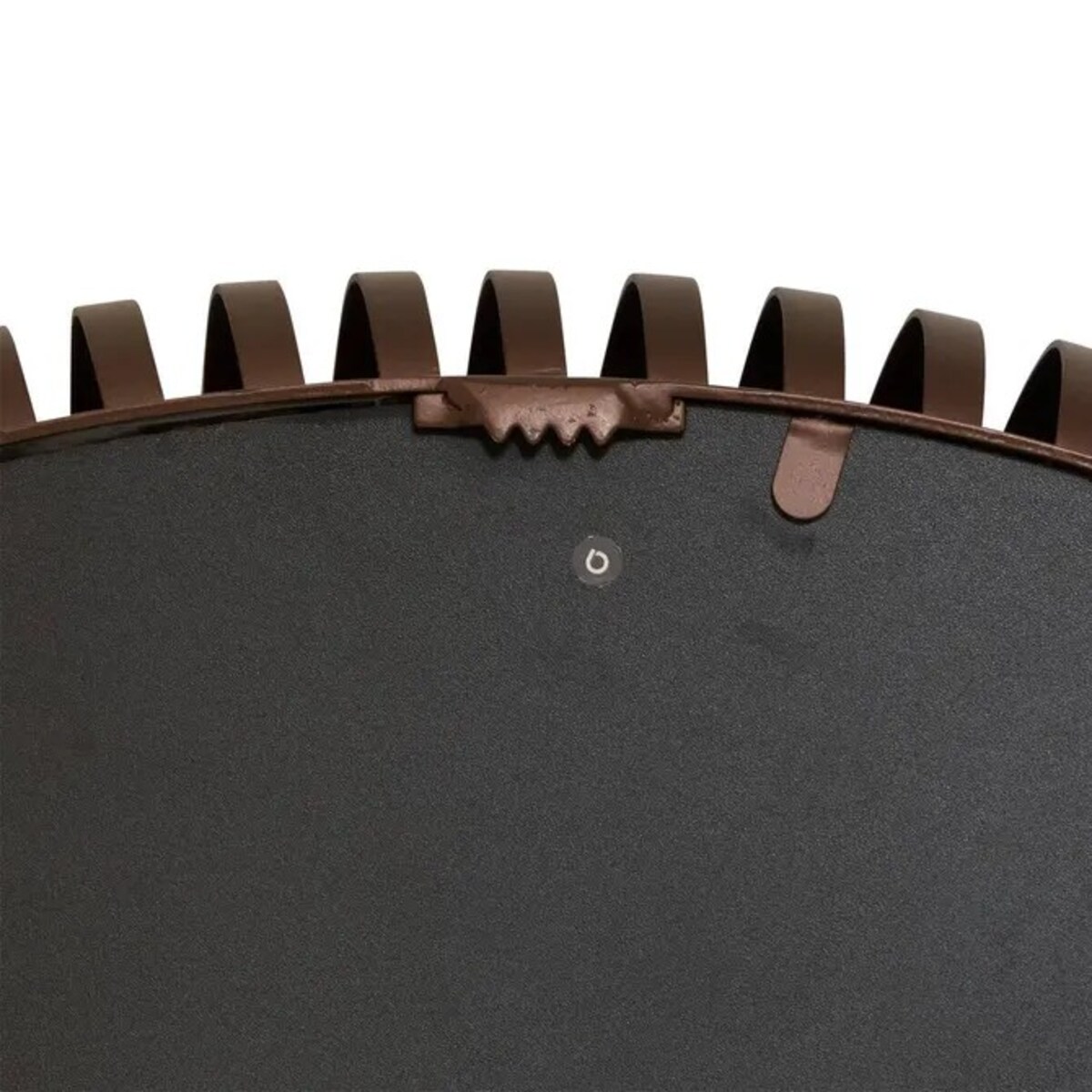 Lustro wiszące, okrągłe, brązowe, Barrel, 90 cm