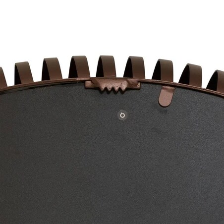 Lustro wiszące, okrągłe, brązowe, Barrel, 90 cm