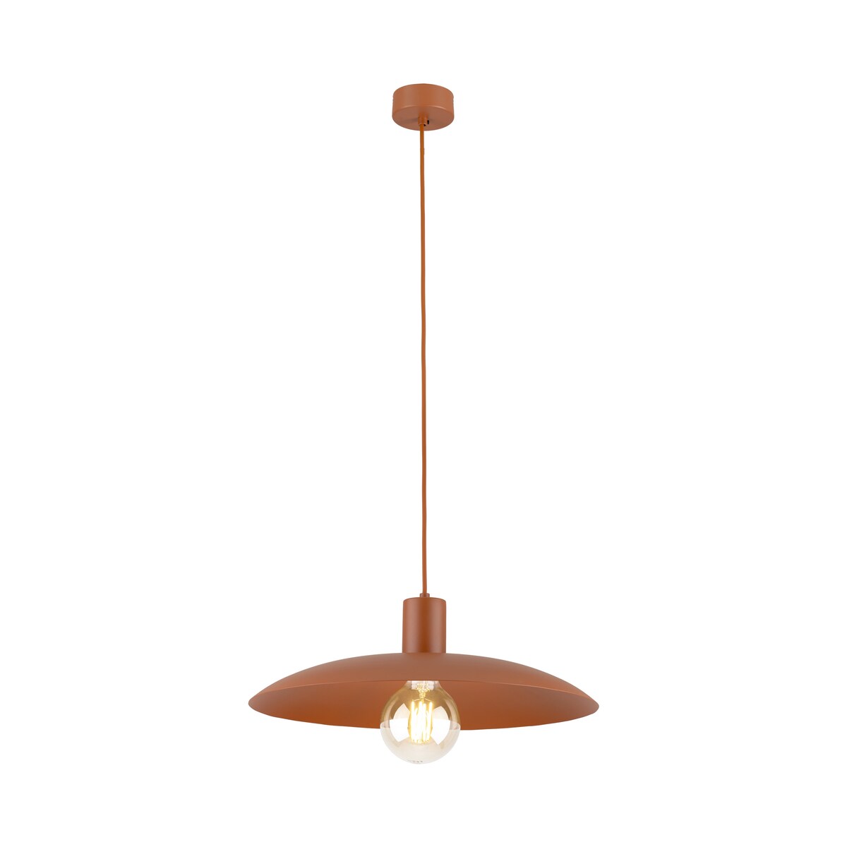 Lampa wisząca TK Lighting ASTRA BRICK 10882 ceglana E27 41 cm regulowana wysokość do 150 cm nowoczesna metalowa