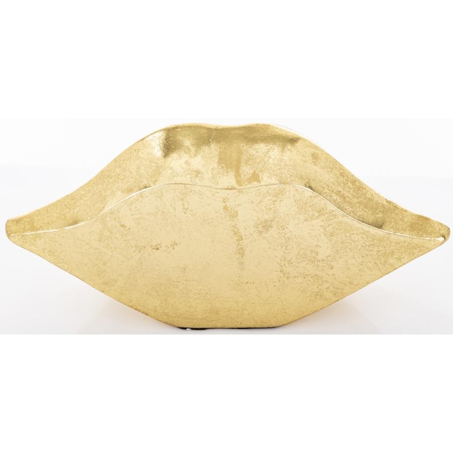 Dekoracja - złote USTA 13,5x28x8,5 cm small