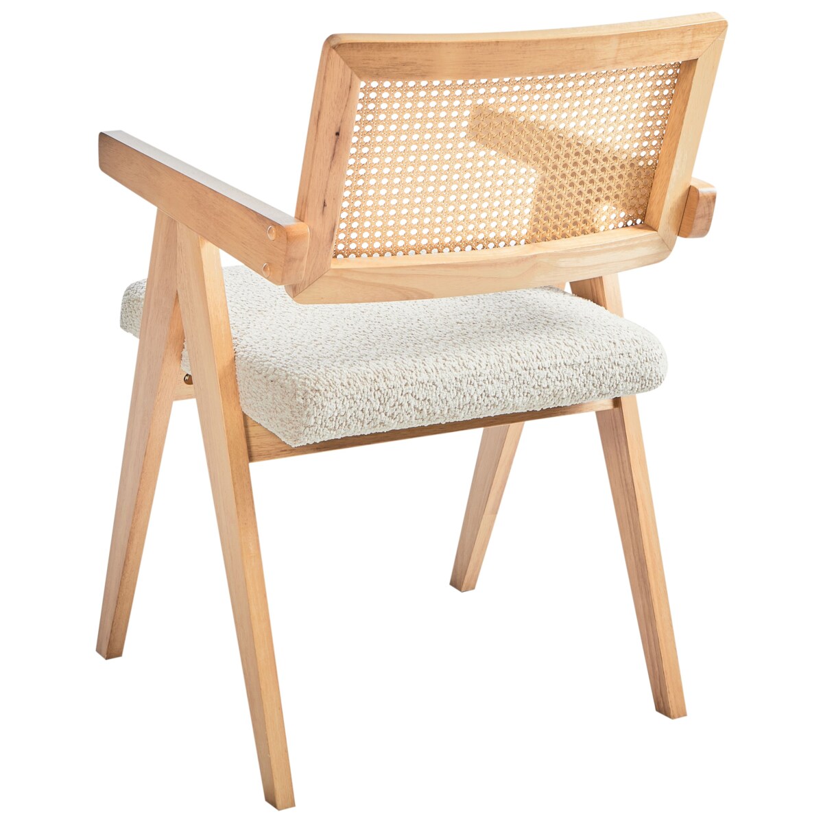 Zestaw 2 krzeseł do jadalni AVA Drewno Jasnobrązowy