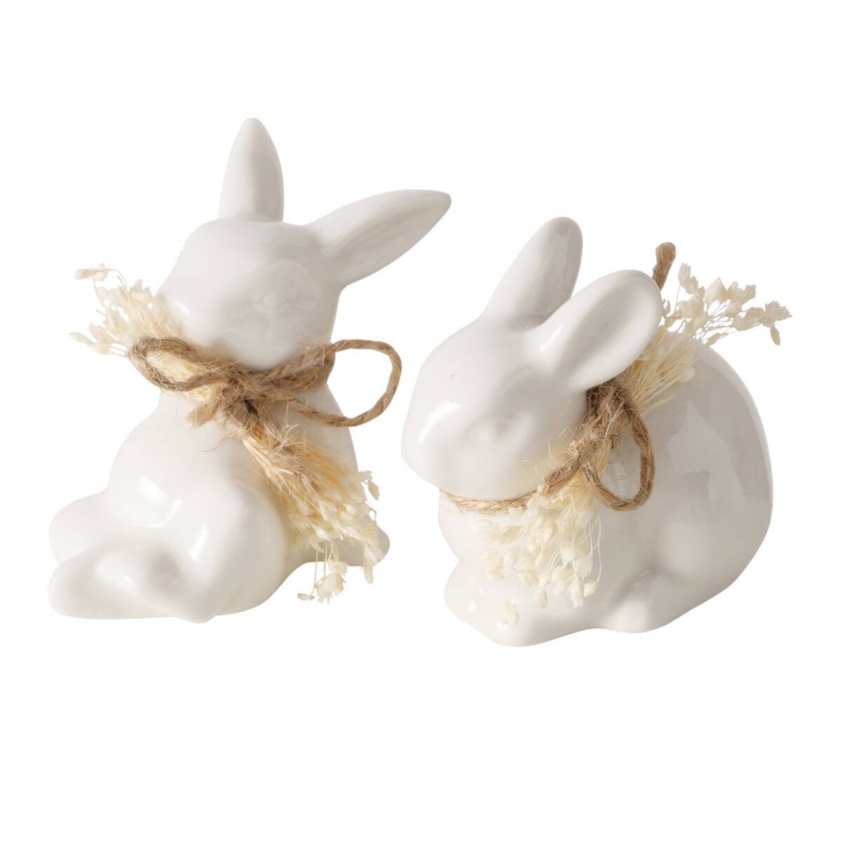 Figurka zając wielkanocny RABBIT, malutka, porcelanowa, wys. 6 cm