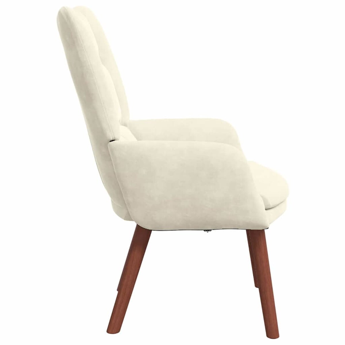 vidaXL Fotel relaksacyjny Kremowy 63 x 67 x 94 cm Aksamit