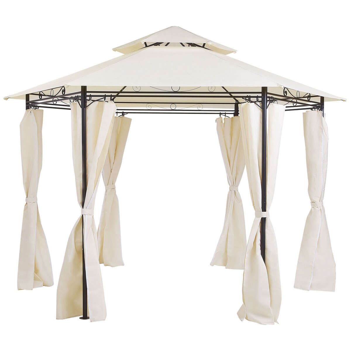 Pawilon ogrodowy PORTEL Metal 350 cm 350 cm Beżowy