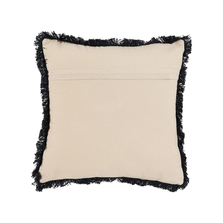 2 poduszki dekoracyjne w owce z frędzlami 45 x 45 cm beżowa BANNU
