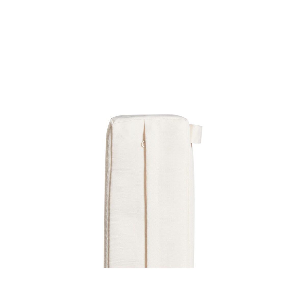 Ławka ogrodowa z poduchą GIAVENO 135 cm Drewno akacjowe Złamana biel