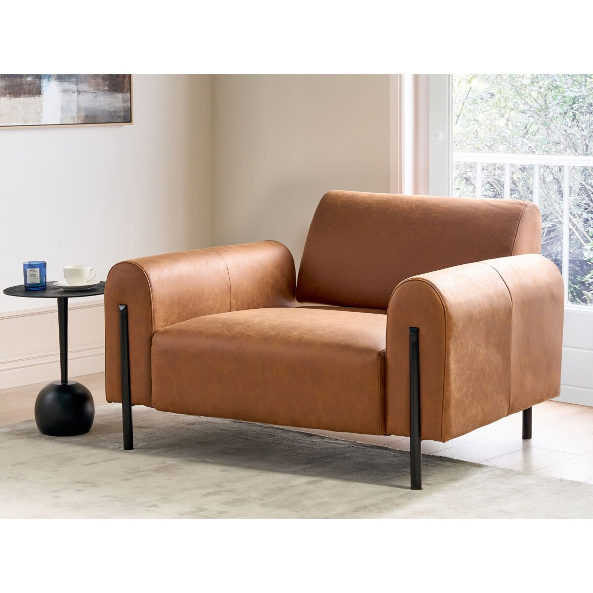 Komplet wypoczynkowy dla 4 osób ASKIM Złoty brąz