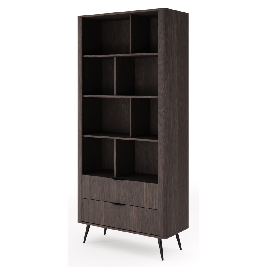 Regał ERIS częściowo zamknięty na metalowych nóżkach