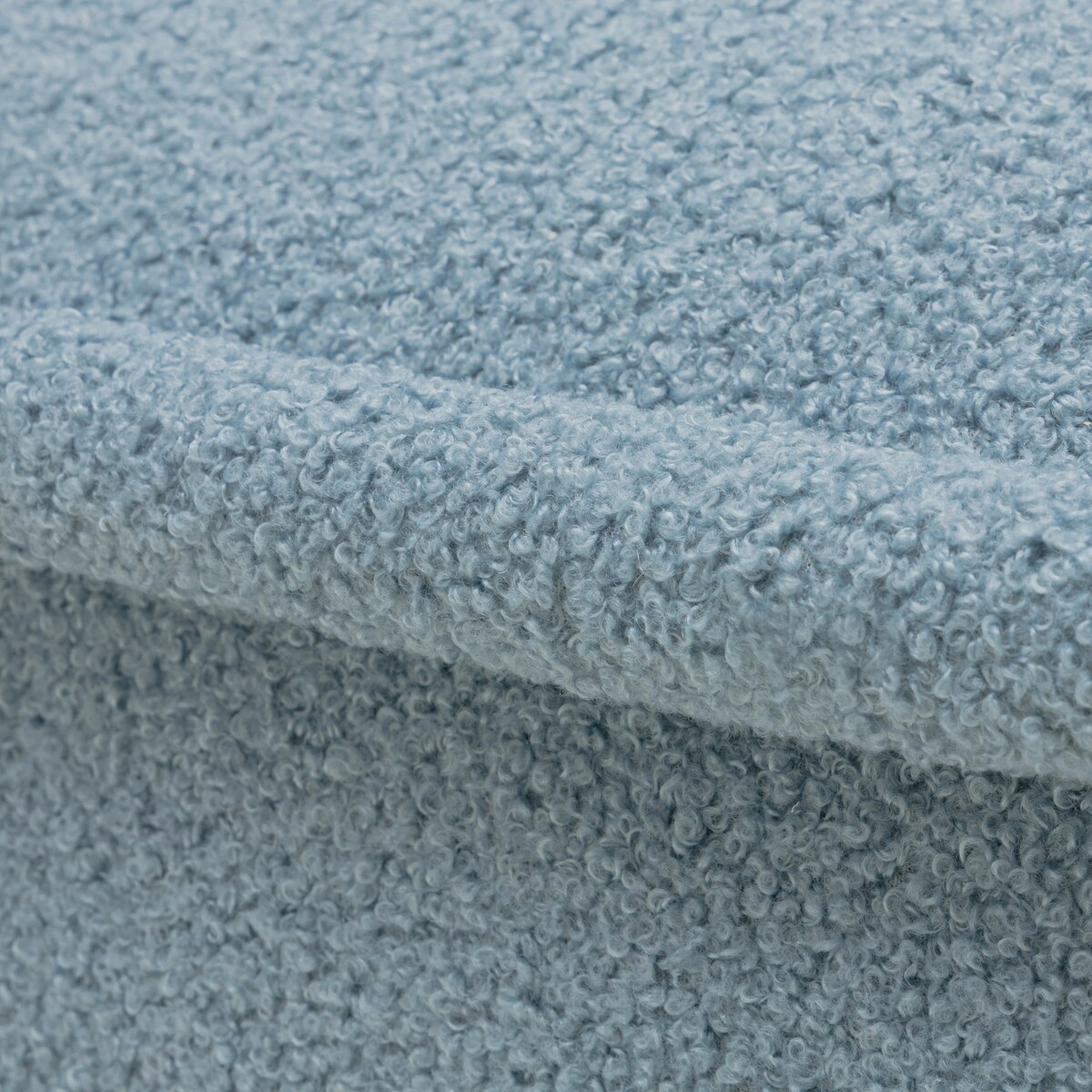 Fotel obrotowy 88x70x90 cm ROTARI bouclé niebieski