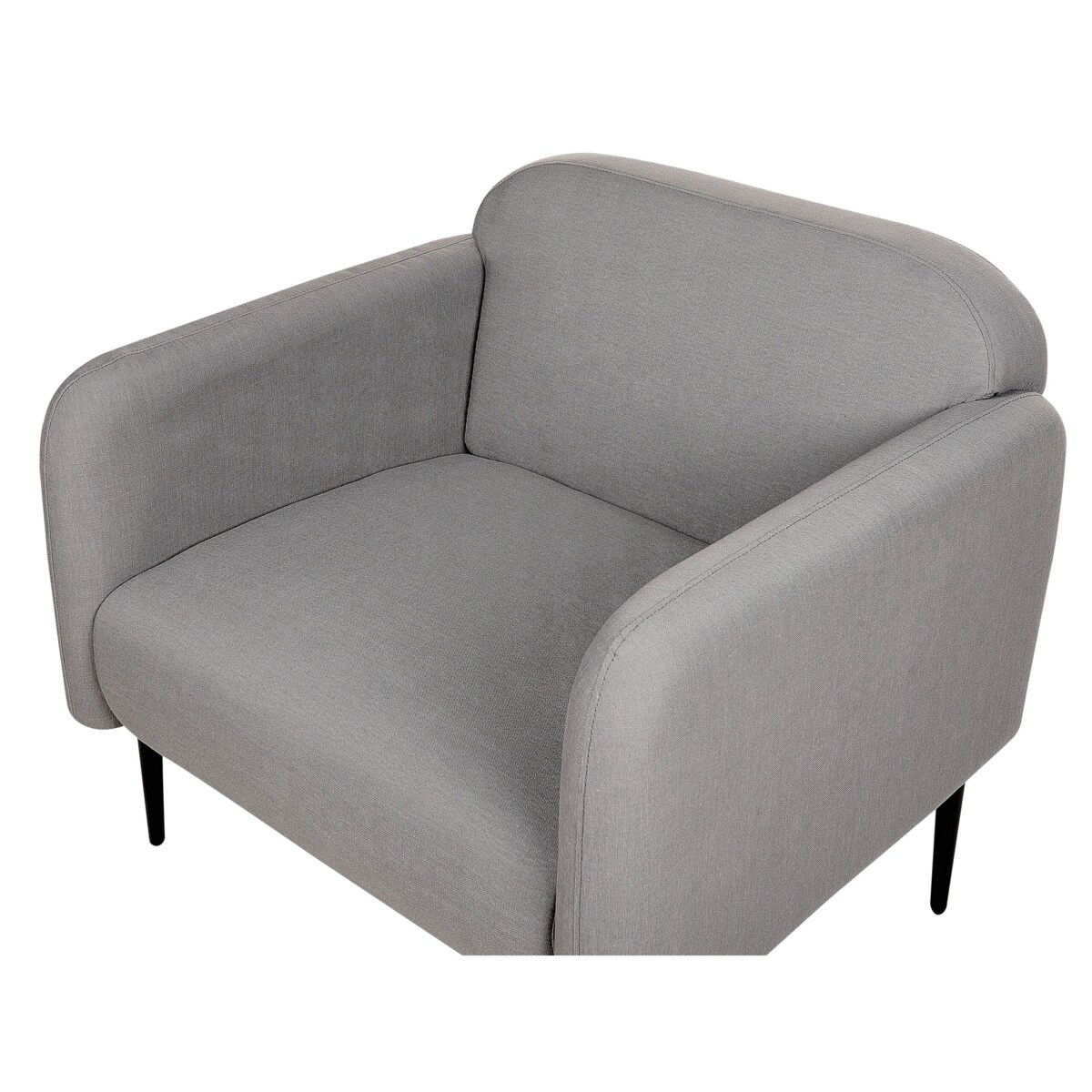 Fotel tapicerowany szary STOUBY