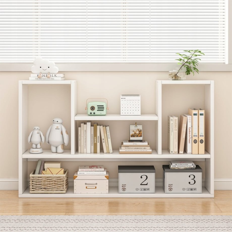 Półka Biała Regał Ścienny Nowoczesny Loft Na Książki Salonu Otwarty 100 Cm