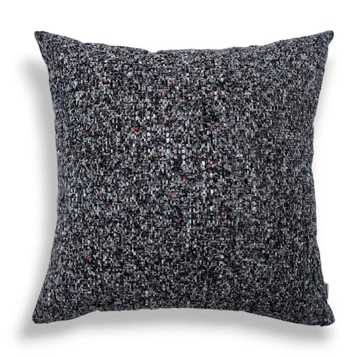 Grafitowa poduszka dekoracyjna 45x45 Fiord - melanż