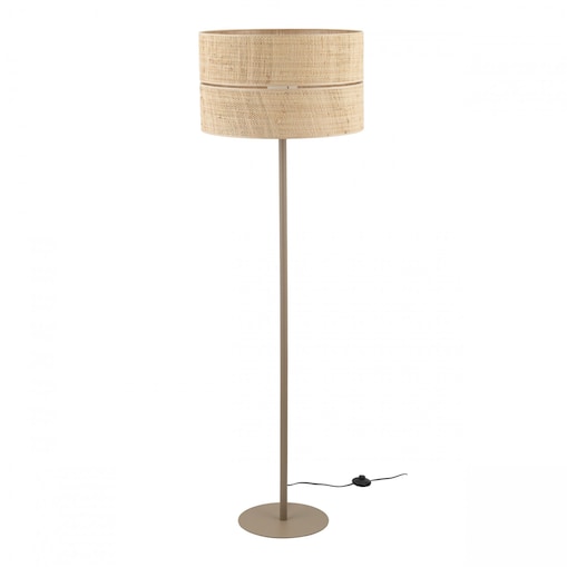 Lampa podłogowa TK Lighting CALMA 16181 boho, beżowy klosz z rafii, E27, 159 cm do salonu i sypialni