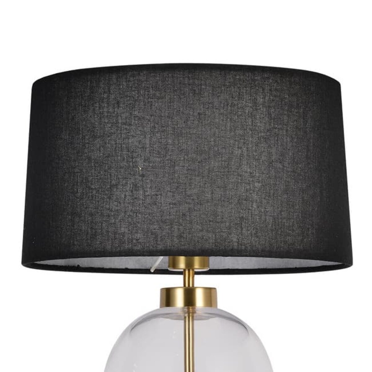 Abażurowa lampka stołowa Amur LP-919/1T transparent Light Prestige czarna