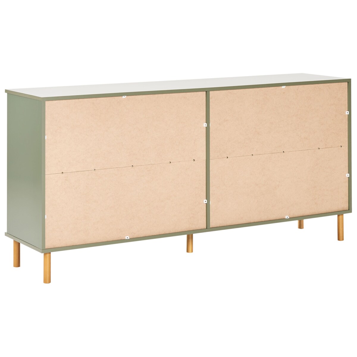 Komoda 6 szuflad WALPOLE Zielony