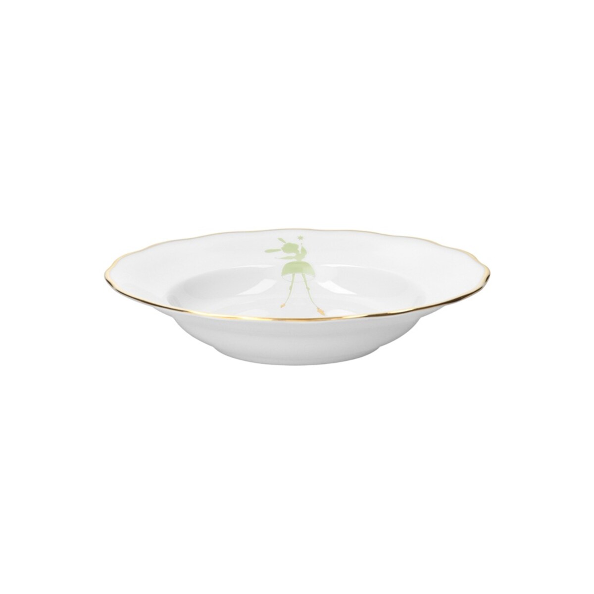 Talerz głęboki 22,5 cm Alaska Circus Green G912