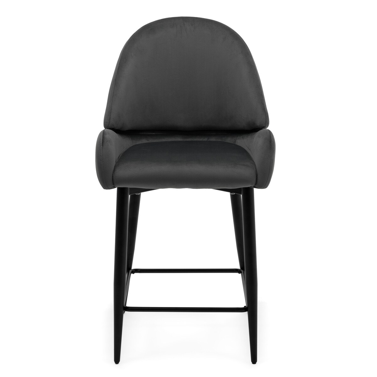 Hoker tapicerowany welurowy do salonu BERGAMO szary