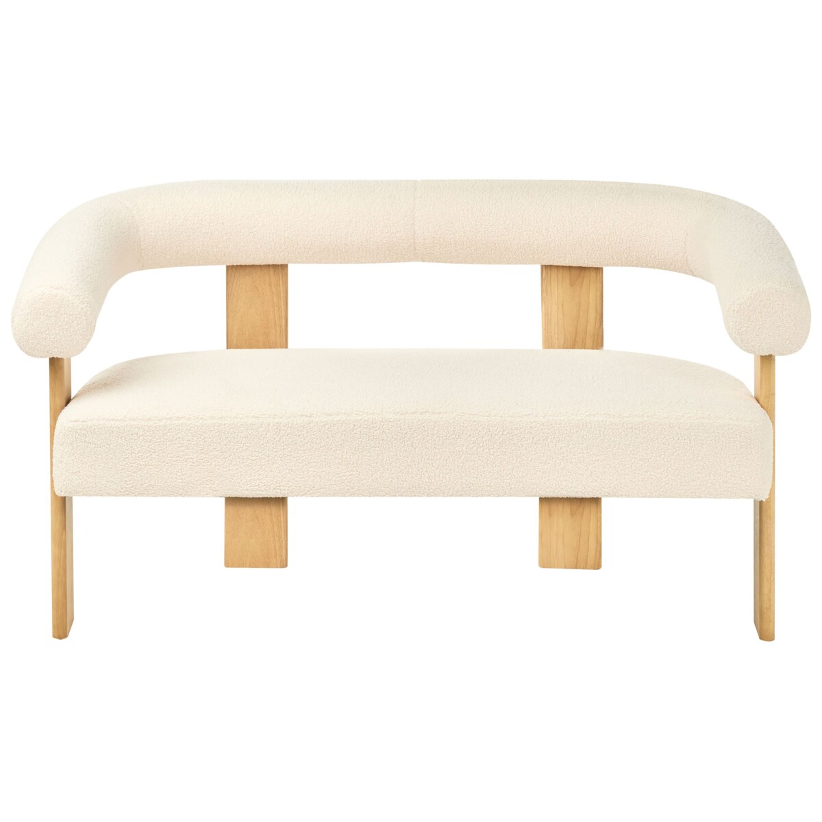 Sofa ILBRO Boucle Złamana biel dla 2 osób