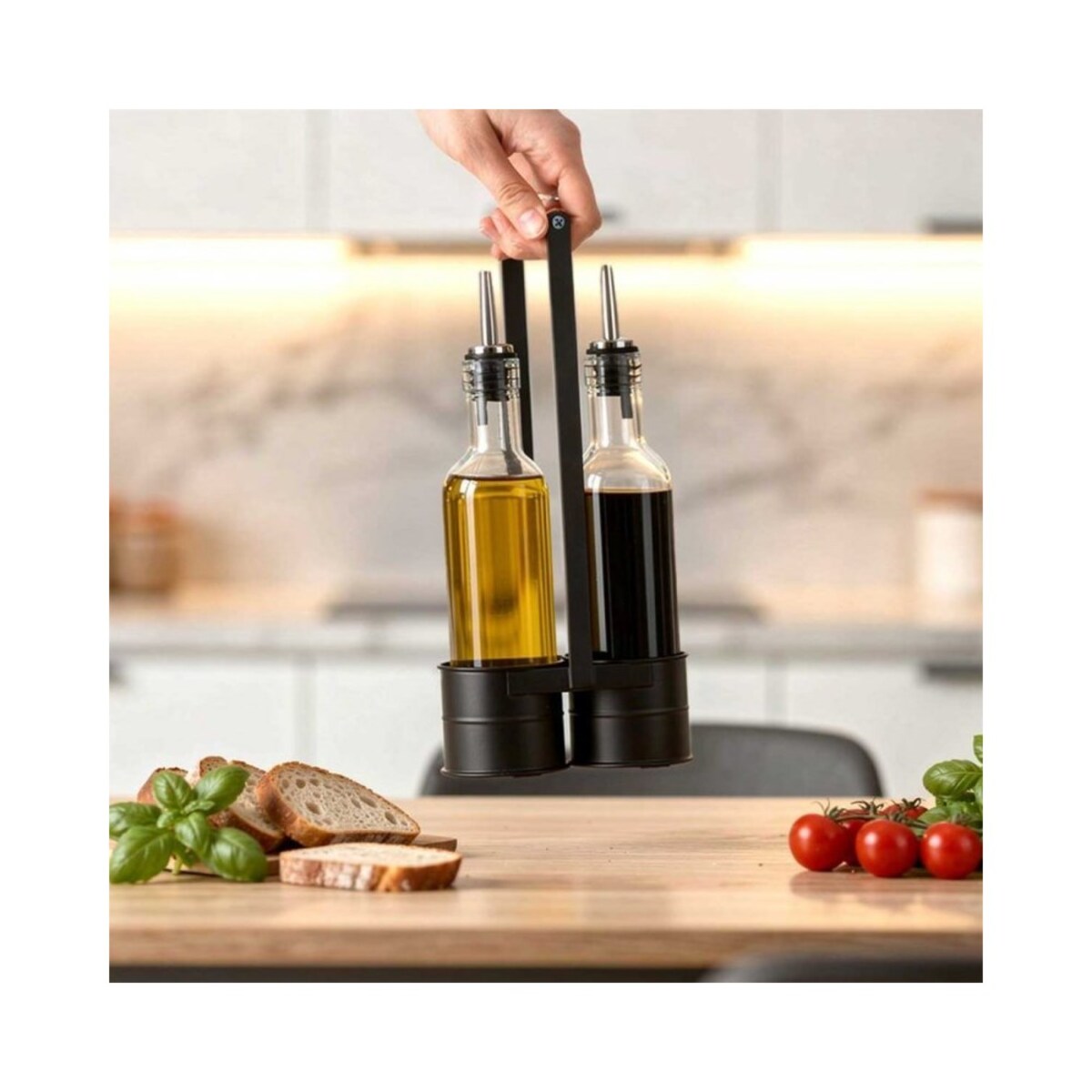 Orion butelki do oliwy i octu w stojaku 2x250ml 67547