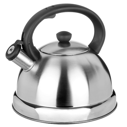 Czajnik na gaz stalowy z gwizdkiem duży 2.7L indukcja srebrny BRUNBESTE BB-1301