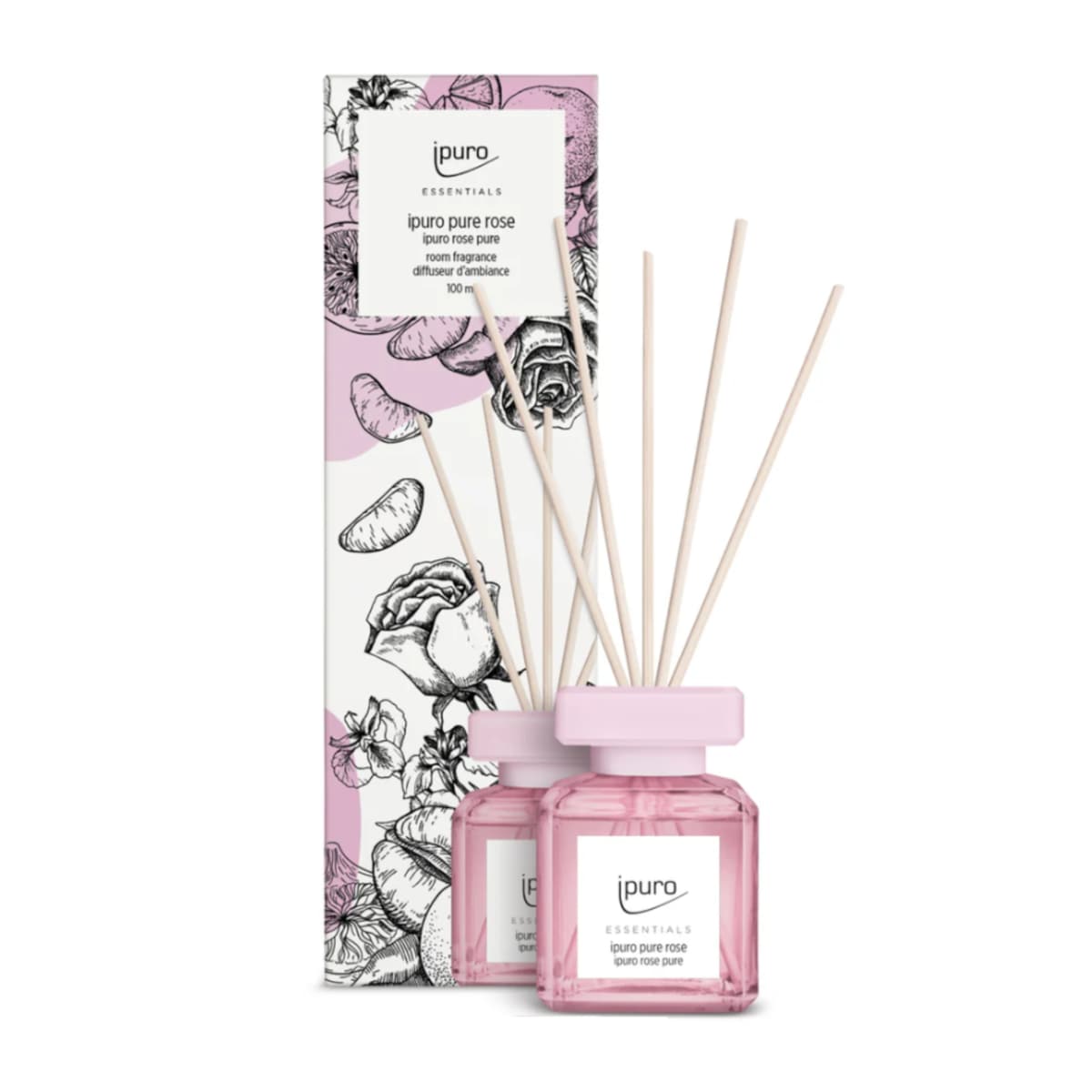 Dyfuzor zapachowy 100 ml, PURE ROSE, ipuro Essentials