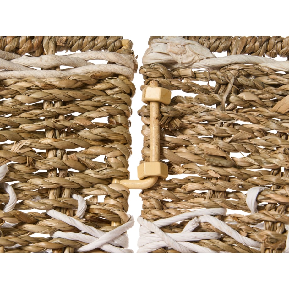 Osłonka pod choinkę HIVER Trawa morska Biały 43 cm