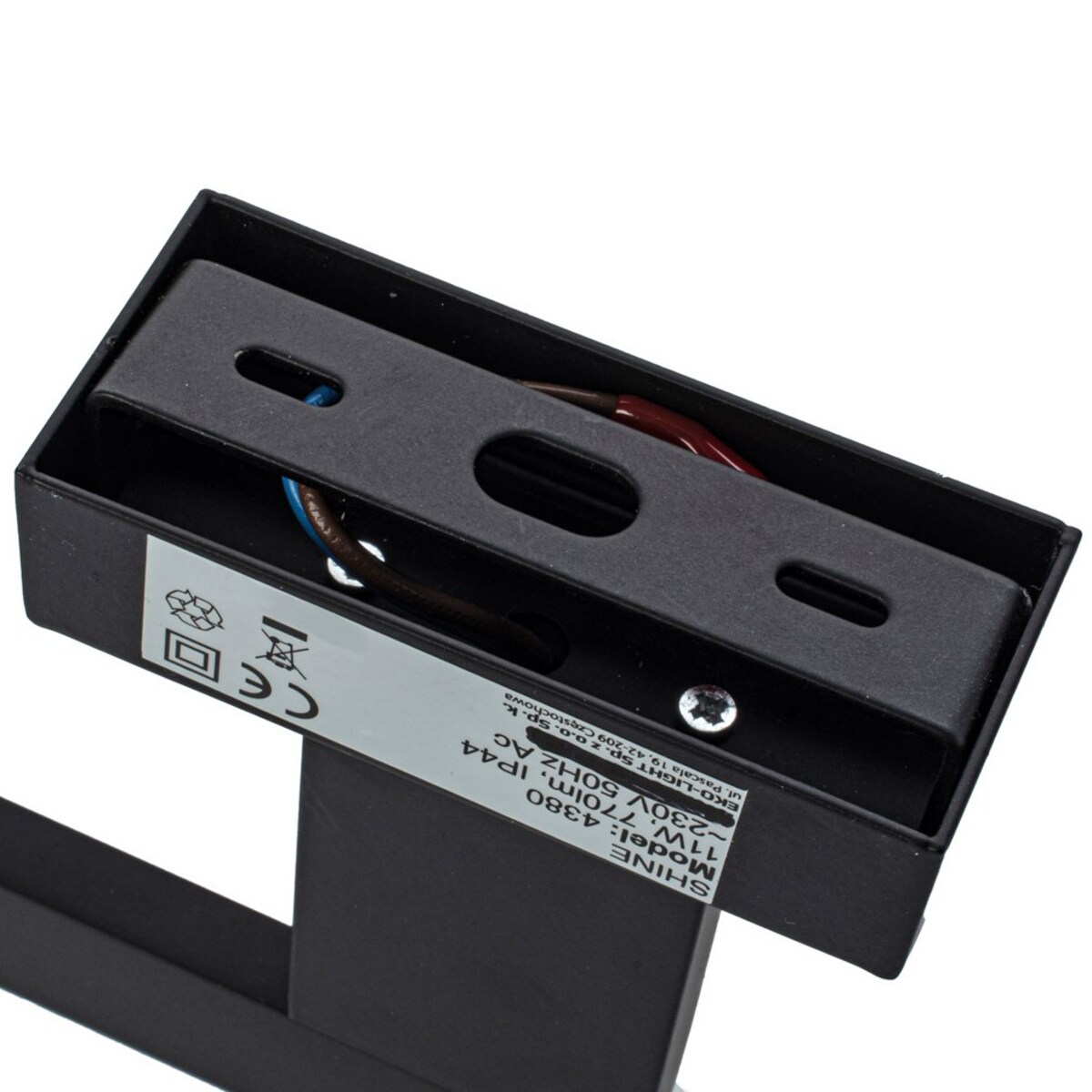 Kinkiet LAMPA ścienna SHINE ML4380 Milagro metalowa OPRAWA listwa nad lustro LED 11W 4000K do łazienki IP44 czarna