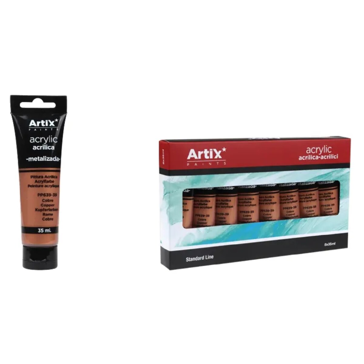 farba akrylowa copper artix pp639-39, 35 ml