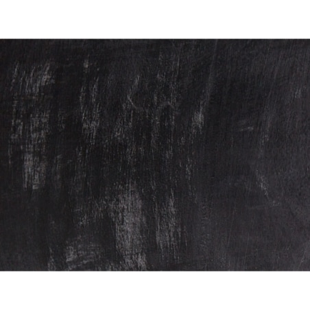 Stolik pomocniczy LEETON Drewno mango Czarny