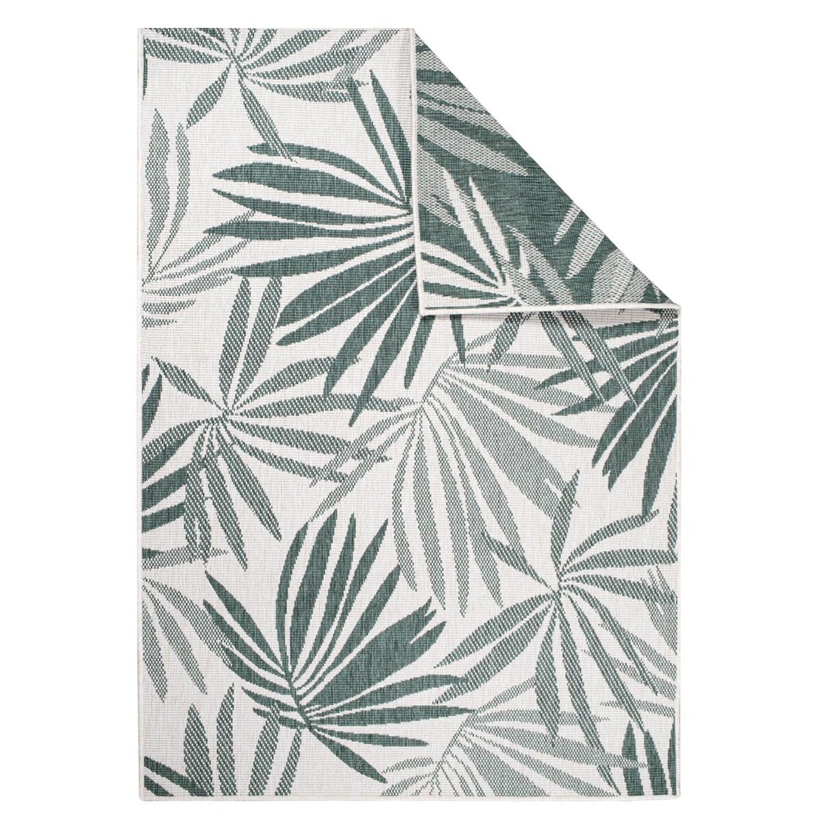 Funkcjonalny dywan na zewnątrz i do wnętrz, dwustronny DUO 57710 Zielony 160x230