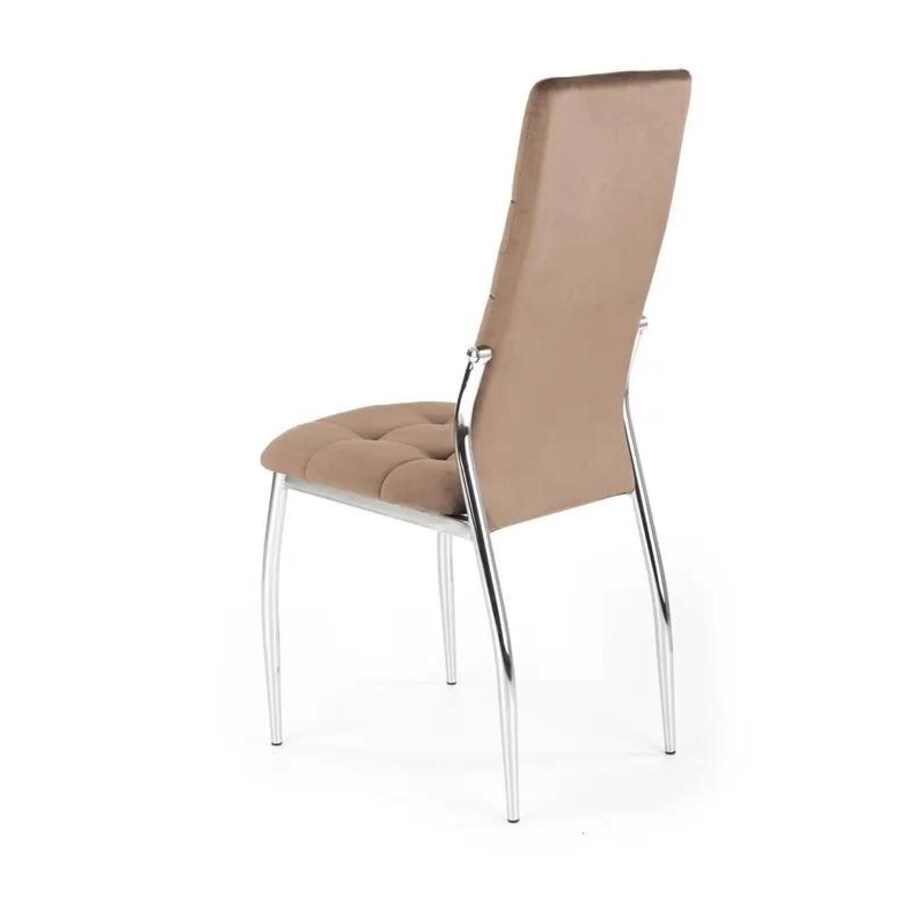 Krzesło tapicerowane K416 VELVET beżowe