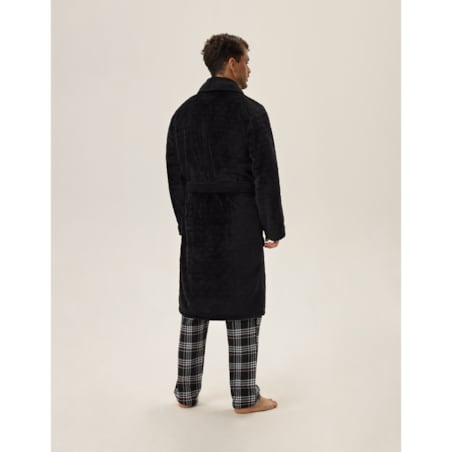 Szlafrok Huge 41941-99X Czarny Czarny, XXXL