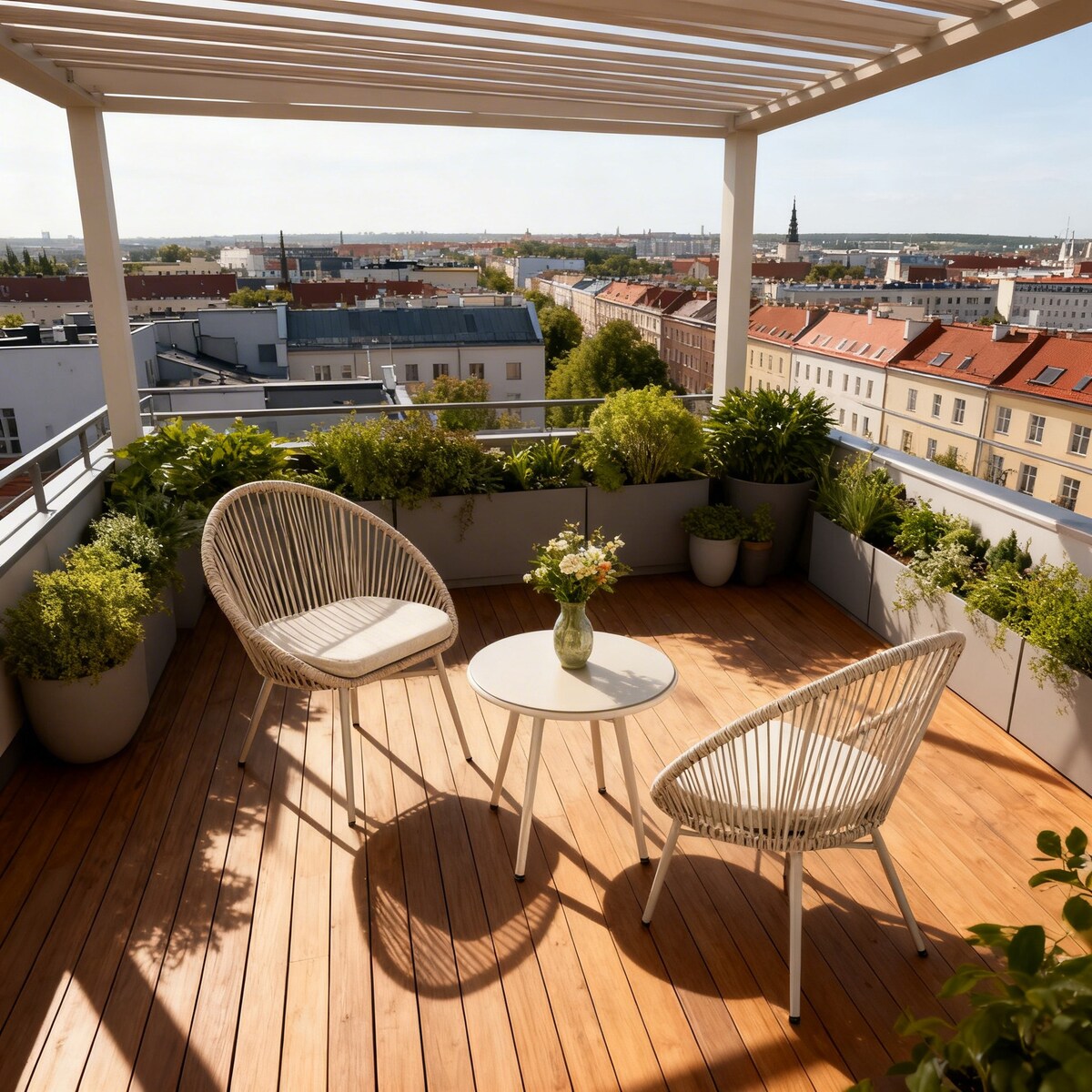 Zestaw mebli ogrodowych JUMI stół krzesła na balkon taras 1 szt.